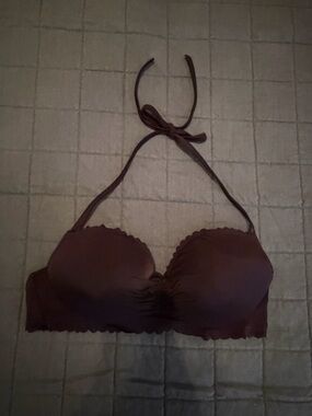 Victoria's Secret Black Halter Bikini Top